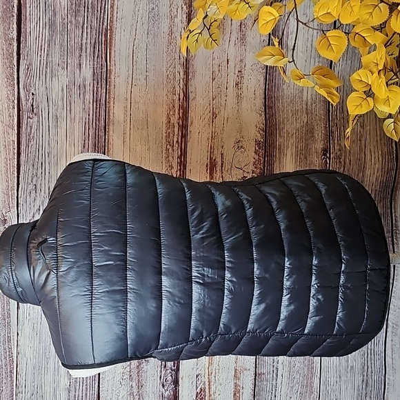 NEW BLACK POLAR EDGE NYLON SLEEVELESS PUFFER VEST - Picture 6 of 12
